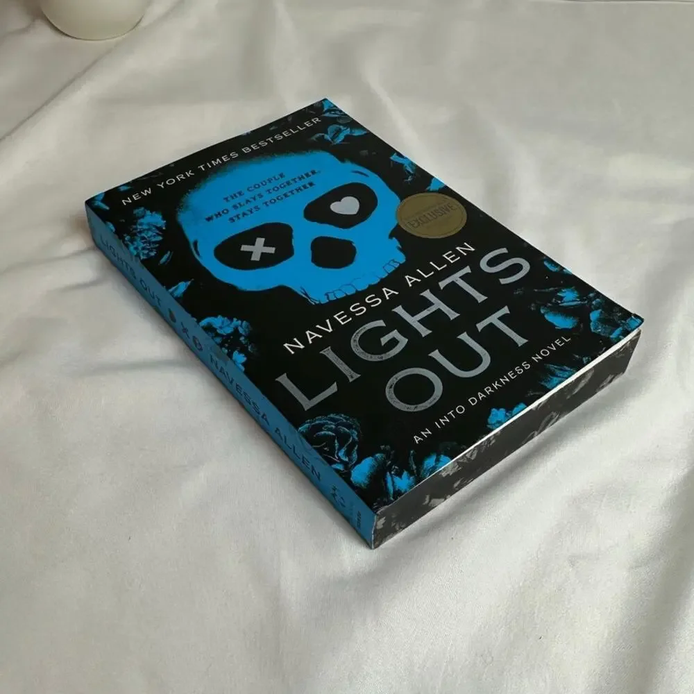 Lights Out Navessa Allen B&N Exclusive Sprayed Edges Paperback Dark Romance